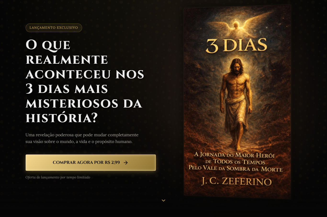 Prévia do site A Jornada do Maior Herói